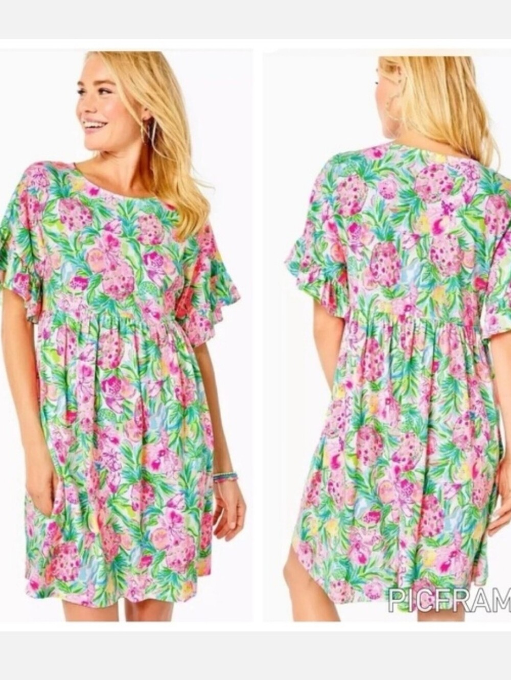 Lilly Pulitzer Sz Med Tillston Floral Dress